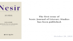 Nesir: Journal of Literary Studies, Issue 1, October 2021